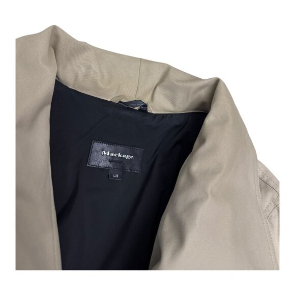 MACKAGE Luxury Designer Business Casual Trench Coat Jacket Womens Large - Picture 3 of 11